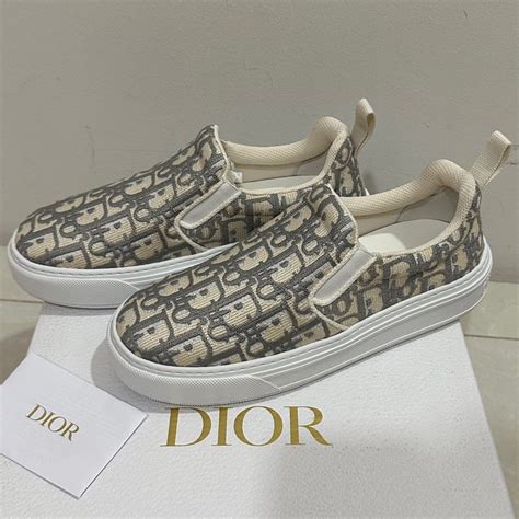 dior lace sneakers|christian dior slip on sneakers.